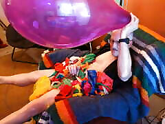 96 Large Round Balloon Inflated by Daddy - Balloonbanger