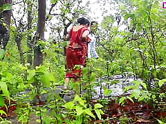 Village girl fucked in forest with Her Step DAD