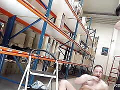German Mature have risky smashed dp at work in stock with Co-Worker