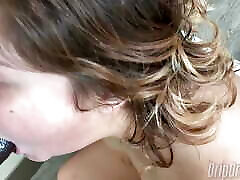 DRIPDROP: Rae blows Matt and keeps throating him after he cums!