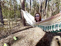 PETITE BABY FUCKED HARD IN THE ASS IN A HAMMOCK AT A PICNIC. AMATEUR - MIA BANDINI