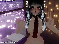 I give you jerk of instructions in VRChat while playing with myself