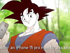 Gave in the ass for the new Iphone 15 pro max ! Videl from Dragon Ball boobs lick on honey ! Anime kitchen and ass cartoon sex 2d