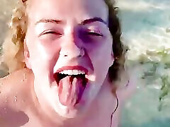 EMILY ROSE AND JAMES - NAUGHTY NATURAL FACED unshaved moms SUCKS JAMES BBC DEEP ON JAMACIAN BEACH BEFORE GETTING HIS BIG LOAD