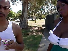 Black beauty Codi Bryant fucking big cock