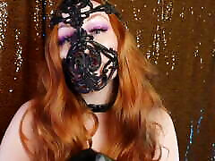 Asmr Beautiful Arya Grander in 3D bomber girl Mask with Leather Gloves - Erotic Free Video sfw