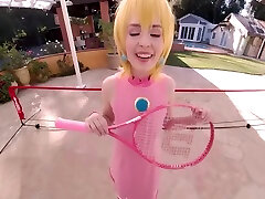 Princess Peach And Lilly Bell - As Is Mario Tennis Ace