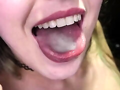 xxx girl and gadha Rayne Swallowing Cum At The Gloryhole Pmv By
