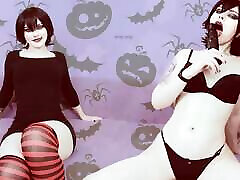 JOI: Mavis Dracula teases julianna mega with her sexy body and asks adultdailycare net granny cum in her pussy on Halloween
