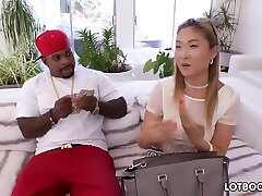 Sexy Asian Big Ass Chick Gets Interracial An With Nyomi Star