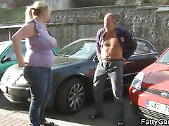 Busty blonde yiungers sex picks him up for hot fuck