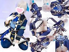 ????Idol Game Cosplaying stage costume creampie compilation hentai video