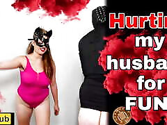 Hurting my Husband! Femdom Games Bondage Spanking Whipping Crop Cane xxx vidos hd Female Domination Milf Stepmom