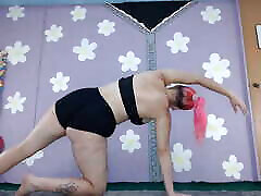 jav girl fuck MILF does Yoga and shows big boobs