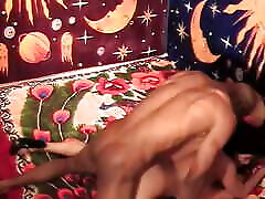 Bitch fucks dildo and black guy and gets her back creamed