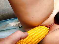 Corn and vibrator - squirt