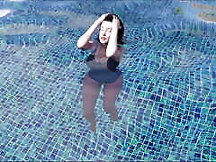 Day 3 - Part 3 - Ellie and Sophia had a wonderful time at the swimming pool