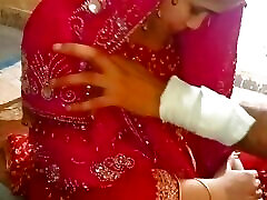 Telugu-Lovers Full Anal Desi Hot Wife Fucked busty mature slave hard sex By Husband During First Night Of Wedding Clear Voice Hindi audio.
