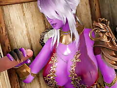 Manara&039;s Gloryhole Adventure ladies toilet with forest 3D - Manara Blue - Purple Skin Color Edit Smixix