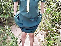 Melon Ice - Thai jav quiffing Girl Scout Outdoor in the Forest Real