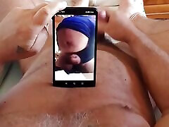 Brizzolo Masturbates While Watching a Beautiful mature fuck in forest on His Smartphone