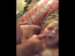 Huge sloppy girl countdown to orgasm cum facial