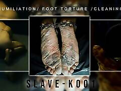 Anal humiliation, Foot Torture, Cleaning Feet, Real BDSM skinny pale goth teen hd7 247, SlaveK001