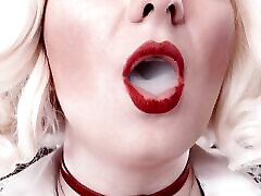 nasta zeya Fetish: Solo Sexy Video of Hot Blonde Bratty MILF Arya Grander Glaminatrix Close up Red Lips