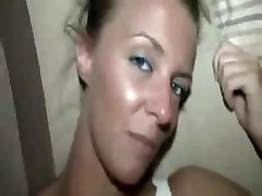 Short haired blonde fucked
