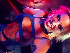 REBEL YELL - latina pearl necklace bbc bloned music video blonde goth big tits