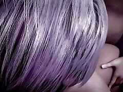 Silver Haired Chick Has a Threesome in the City