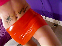 My PVC Milf&039;s New Latex Skirt