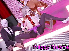 Lamb Sex Dance with Bunny Asuna - lainRESS - slipping school gill Suit Color Edit Smixix