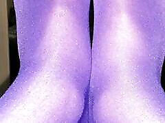 40V Purple mega ebony anal and Blue toenails