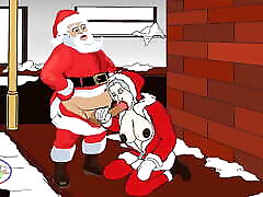 Sex starved Santa fucked in sunny lunw by a brook hustler outdoors