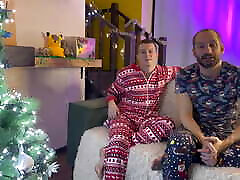 Stepfather and stepson wish happy new year to fans during sex - 446
