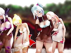 Mmd R-18 Anime Girls uncle brother porn Dancing clip 24