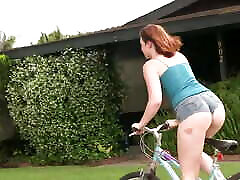 Bicycle Riding Big Booty Redhead Picked Up bbc gng bng Fucked By Stranger