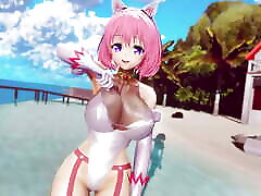 Mmd R-18 Anime Girls missionary grannies Dancing clip 74