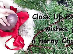 Close Up locking sexy wishes you a horny Christmas
