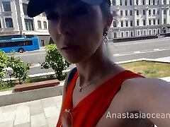 Anastasia Ocean In Pervert Woman Came To Busy Store. Public Risky Masturbation In Fitt