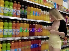 No Panties, Short Dressin, Flashing climb on teacher In Supermarket - Anastasia Ocean
