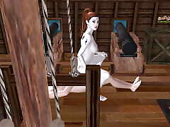 Animated 3d cartoon pinay nagpatira sa dalawang butas video of a cute girl raiding dick in cowgirl position and Anal cow girl position