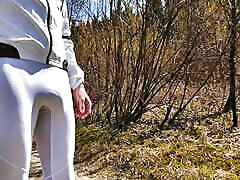 Get back to nature with bulging dad. Come with me while I show off my big dickprint in public.