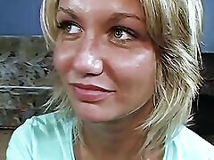 Blondie Wanked During Group Fuck