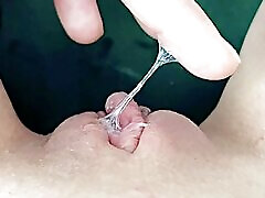 female pov masturbate shaved dripping wet juicy care dede and finger fuck close up