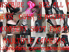 Mistress Elle tortures her slave&039;s cock with her pink sally dngelo heels