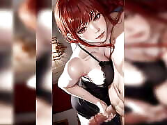 follando a una hermosa chica con el pelo rojo, delicioso sexo anal creado por ia