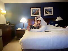 Sharing dina desk ass With Stepmom in Hotel