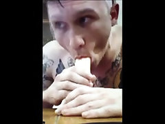 hot tatted guy with dildo hot tatted guy with dildo